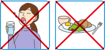 服用方法ステップ5：5分間はうがい・飲食を控える
